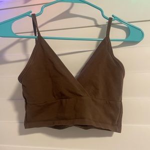 Brandy Melville brown tank, one size but fits small, great condition